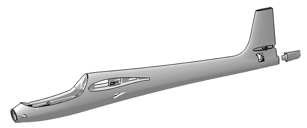 Rumpf FUNRAY gebaut (ohne RC+Dekor) | Multiplex | # 1-00121