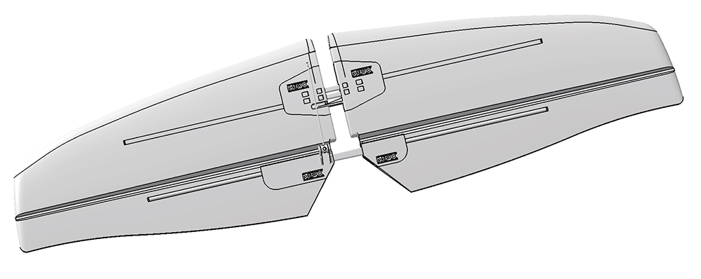 Höhenleitwerk FUNRAY gebaut (ohne Dekor) | Multiplex | # 1-00125