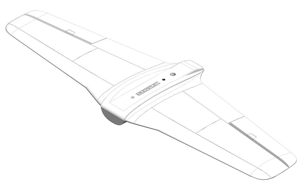 Flächen Funracer weiß ohne Servos | Multiplex | # 1-00624