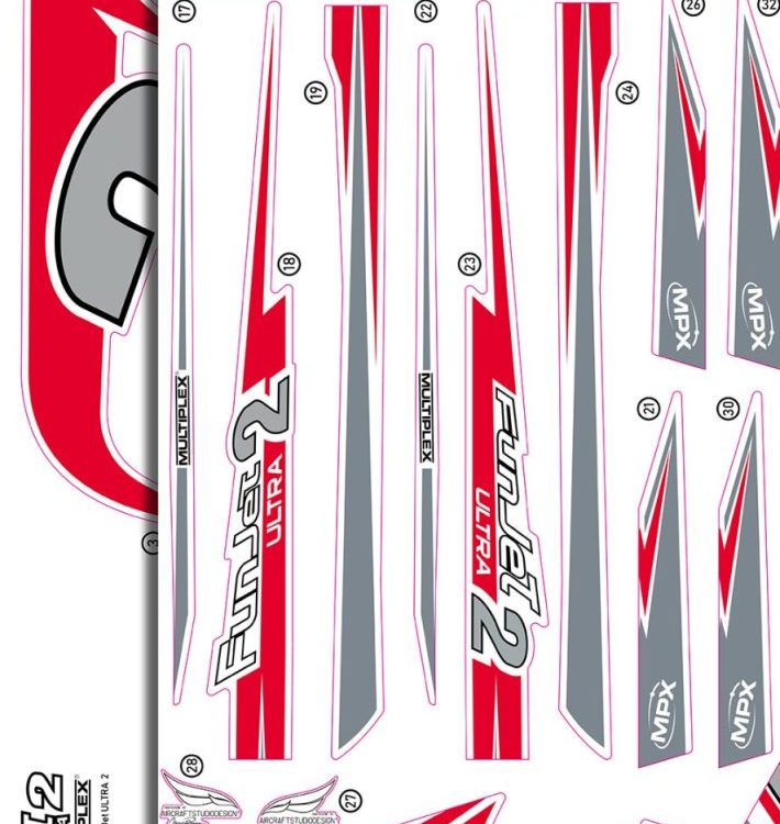 Dekorbogen FunJet ULTRA 2 | Multiplex | # 1-01023