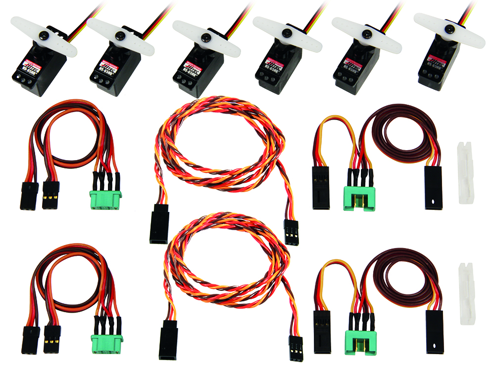 ServoSet mit Kabelsatz M6/UNI LENTUS (komplett) | Multiplex | # 1-01288