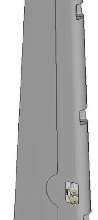 Seitenruder Lentus gebaut (ohne Dekor) | Multiplex | # 1-01464