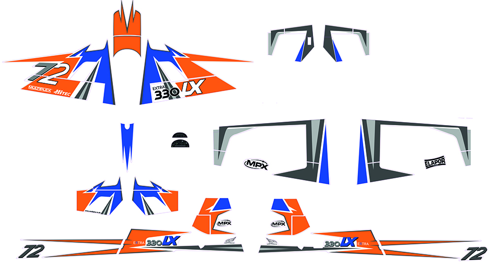 Dekorbogen Extra 330LX | Multiplex | # 1-02246