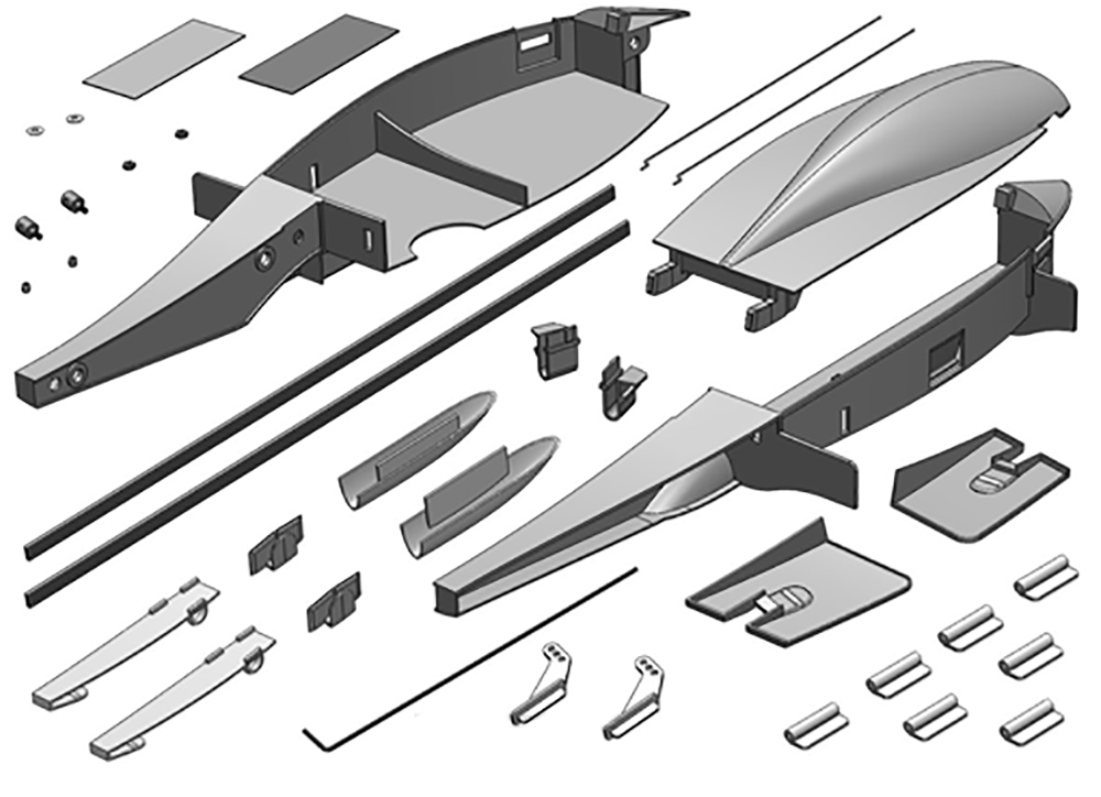 Klein- und Kunststoffteile Segler Xeno | Multiplex | # 224110