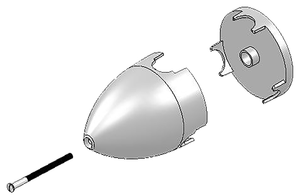 Spinner Ø 52 mm inkl. Spinnerschraube Extra 300 S | Multiplex | # 224310