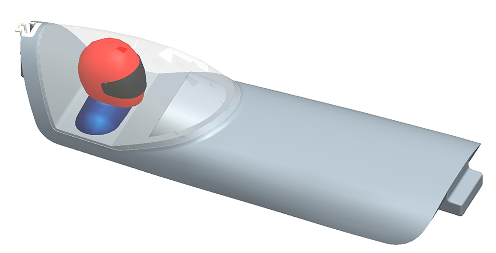 RR Kabinenhaube/Canopy m./w.Pilot Extra 330 SCblue | Multiplex | # 224456