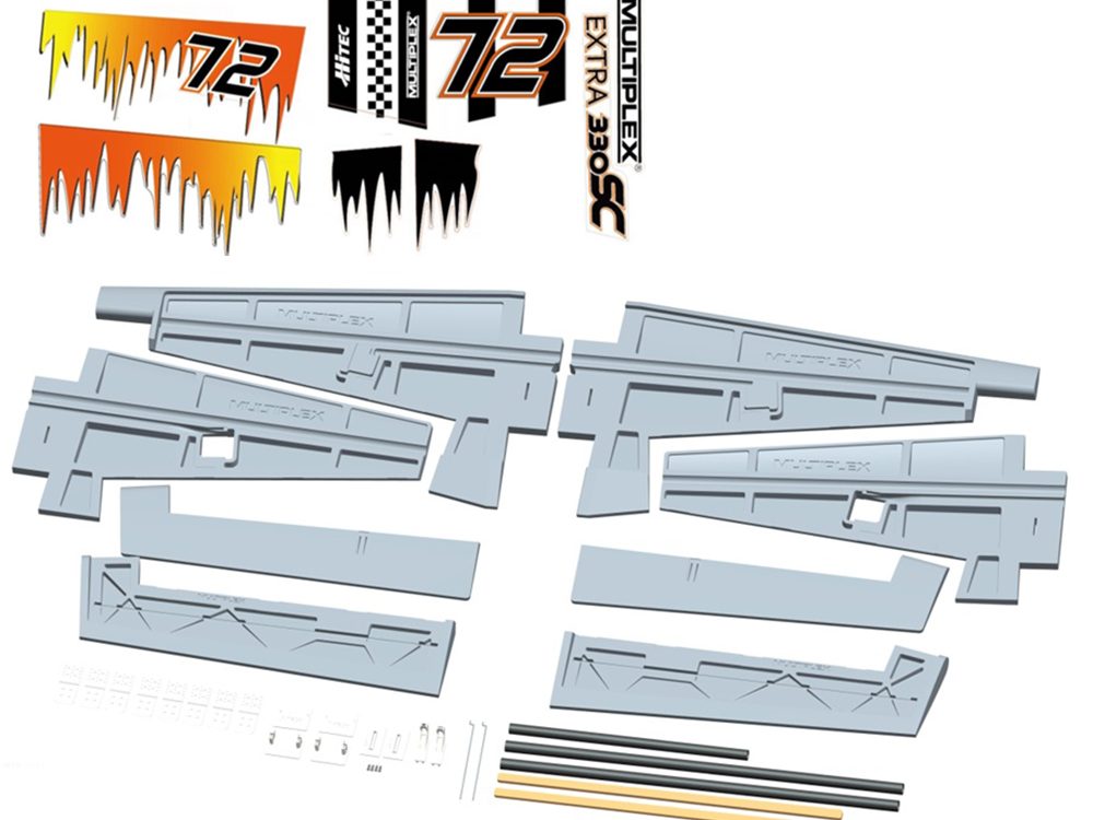 Flächensatz(Schaumteile weiß)Extra 330 SC | Multiplex | # 224464
