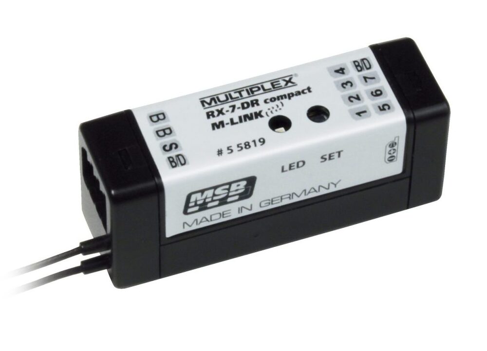 Multiplex Empfänger RX-7-DR compact M-LINK 2,4 GHz, | # 55819