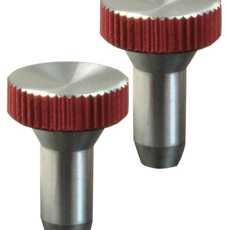 Knüppelgriffe Alu rot flach universal(Paar) | Multiplex | # 75307