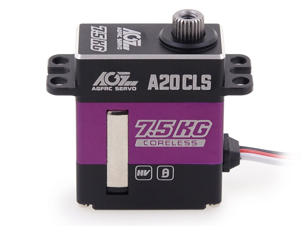 AGF-RC Servo A20CLS – Kraftvolles 12mm Mini Servo, HV-fähig, 7,5kg Stellkraft, Metallgetriebe für RC Autos, Flugzeuge & Helikopter | # A20CLS