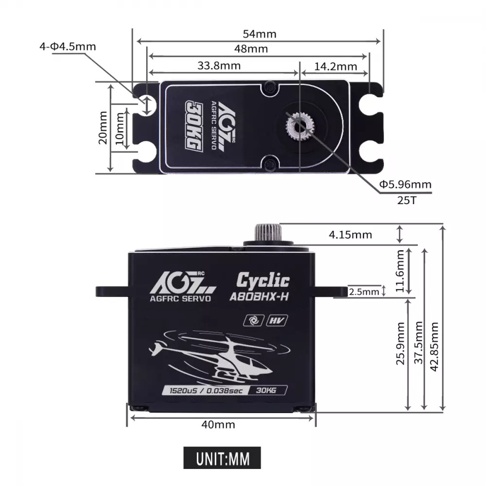 AGF-RC Servo | # A80BHX-H