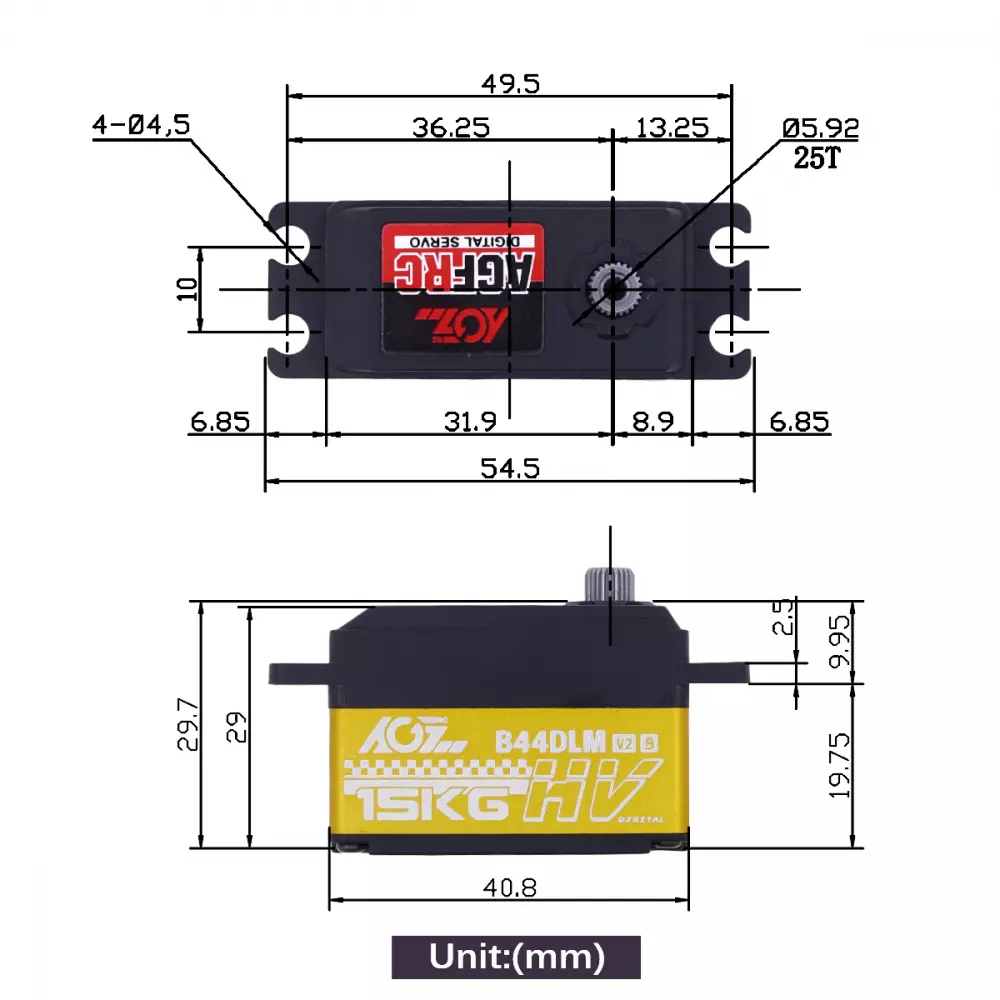 AGF-RC Servo | # B44DLM V2