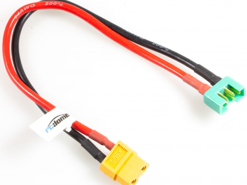 Ladekabel XT60 Buchse zu MULTIPLEX Stecker  20cm 14 AWG | # RCD041