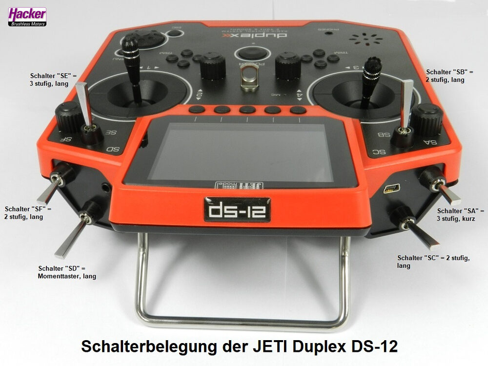 JETI Duplex Handsender DS-12 blau Multimode | # 80001664