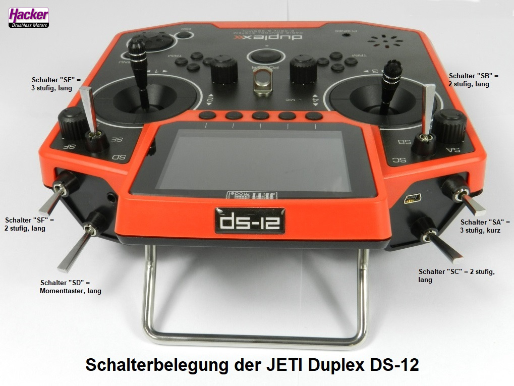 JETI Duplex Handsender DS-12 blau Multimode | # 80001664