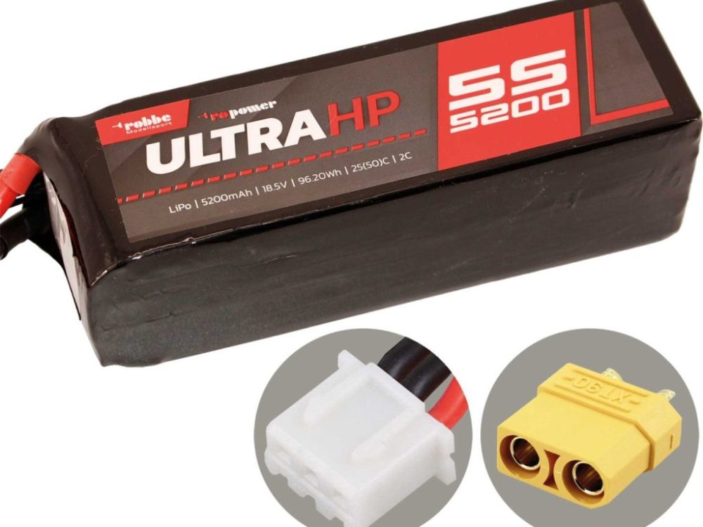 Robbe Modellsport RO-POWER ULTRA HP 5200MAH 18,5 VOLT 5S 25(50)C LIPO AKKU XT-90 | # 7377