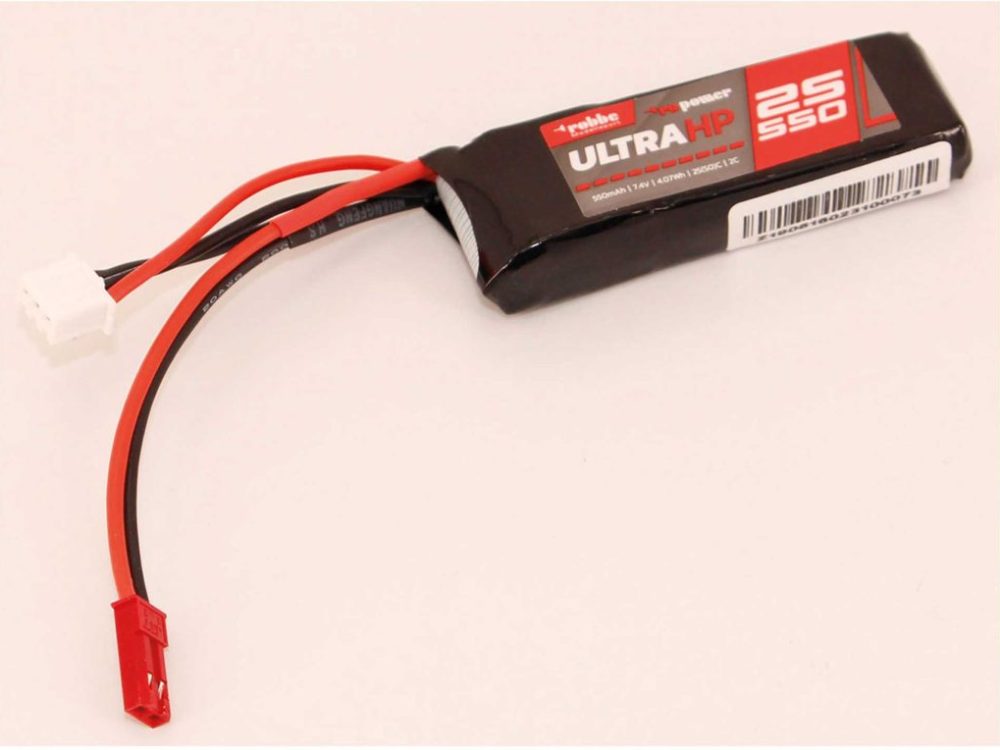 Robbe Modellsport RO-POWER ULTRA HP 550MAH 7,4 VOLT 2S 25(50)C LIPO AKKU | # 7325
