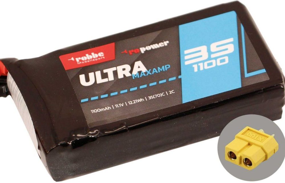 Robbe Modellsport RO-POWER ULTRA MAXAMP 1100MAH 11,1 VOLT 3S 35(70)C LIPO AKKU | # 7353