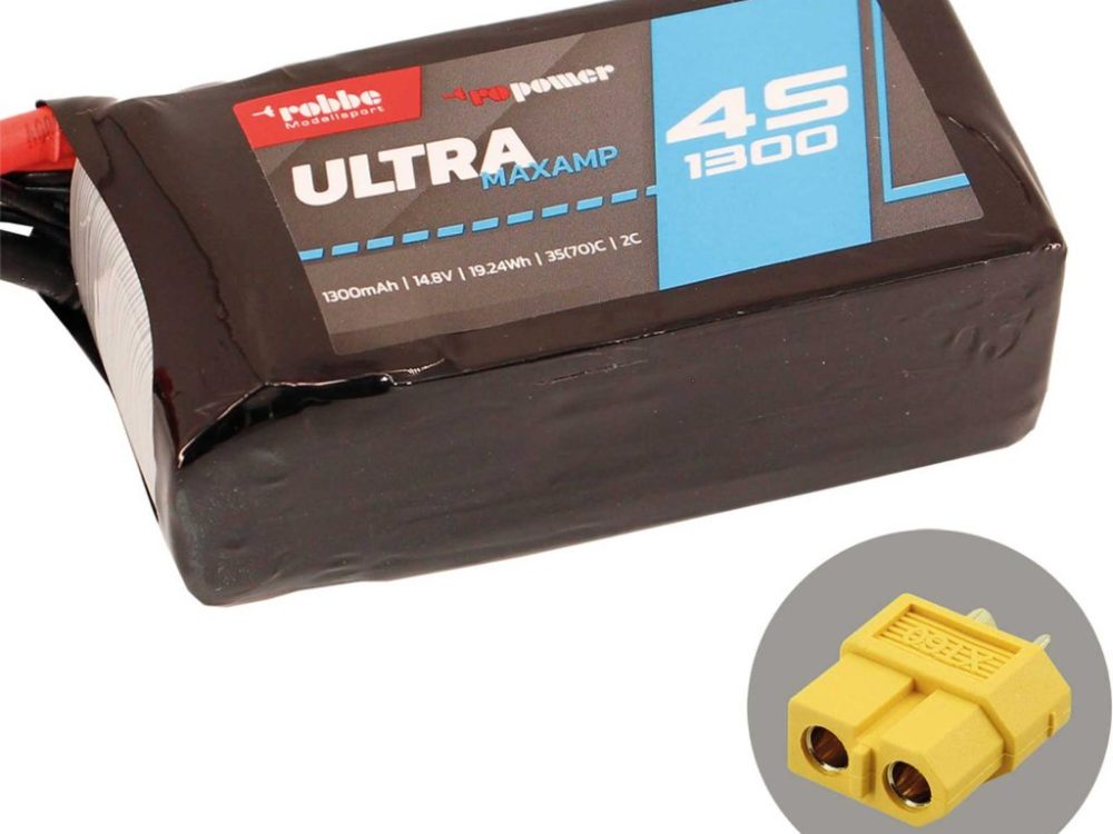 Robbe Modellsport RO-POWER ULTRA MAXAMP 1300MAH 14,8 VOLT 4S 35(70)C LIPO AKKU | # 7357