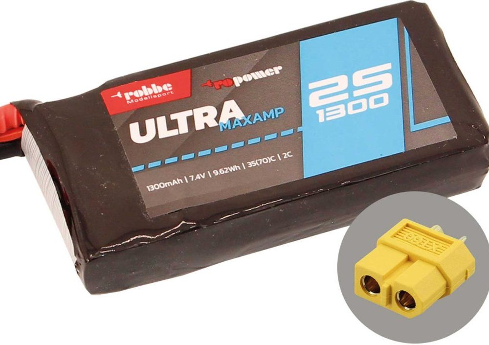 Robbe Modellsport RO-POWER ULTRA MAXAMP 1300MAH 7,4 VOLT 2S 35(70)C LIPO AKKU | # 7355