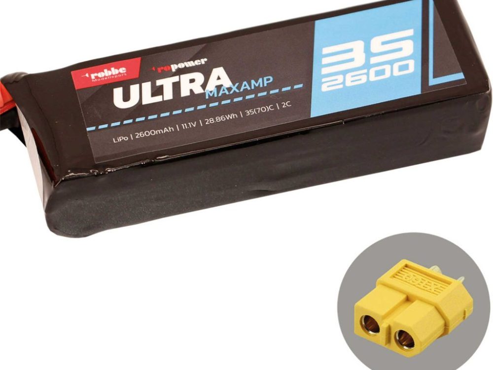 Robbe Modellsport RO-POWER ULTRA MAXAMP 2600MAH 11,1 VOLT 3S 35(70)C LIPO AKKU | # 7364
