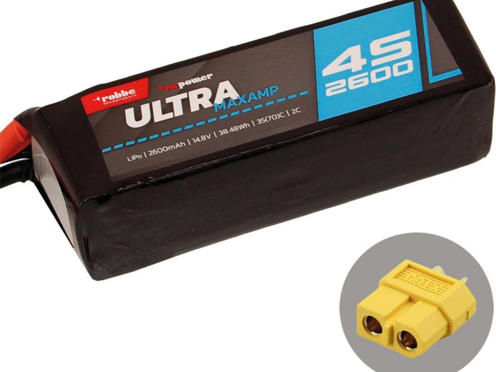 Robbe Modellsport RO-POWER ULTRA MAXAMP 2600MAH 14,8 VOLT 4S 35(70)C LIPO AKKU | # 7365