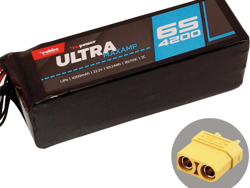 Robbe Modellsport RO-POWER ULTRA MAXAMP 4200MAH 22,2 VOLT 6S 35(70)C LIPO AKKU | # 7371