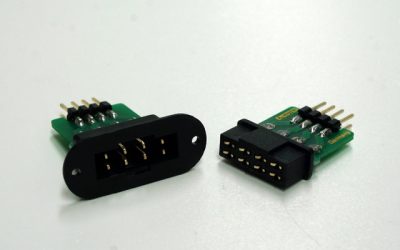 Tragflächensteckverbinder 8polig mit Stiftleiste, Stecker & Buchse | #   A85405