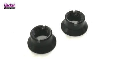 Ziermutter schwarz für DC-24 Frontpanel (2 Stück) | # 80001900