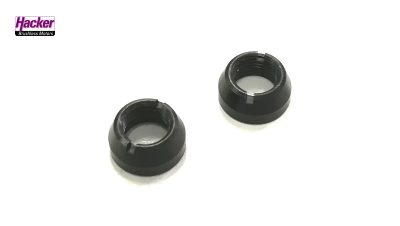 Ziermutter schwarz für DS-14/16/24 Stirnseite (2 Stück) | # 80001906