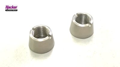 Ziermutter silber für DS-16 Frontpanel (2 Stück) | # 80001902