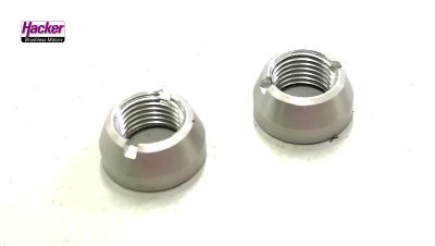 Ziermutter silber für DS-16 Stirnseite (2 Stück) | # 80001905