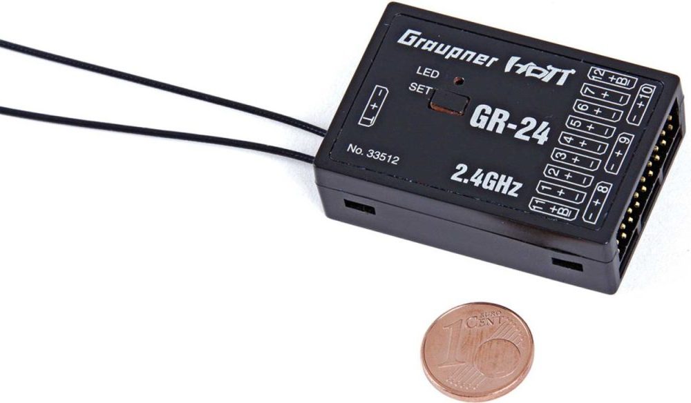 GRAUPNER GR-24 2,4GHZ HOTT (12-Kanal) EMPFÄNGER | # 33512