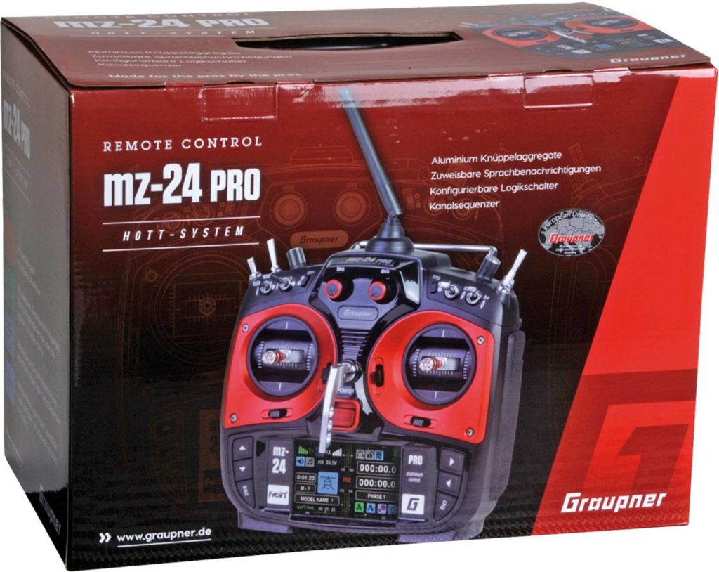 GRAUPNER MZ-24 PRO HOTT Einzelsender 2.4Ghz Fernsteuerung #S1006.PRO.77