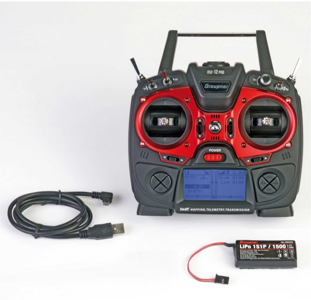 GRAUPNER MZ-12 PRO HOTT Einzelsender 2.4Ghz Fernsteuerung #S1002.PRO.77