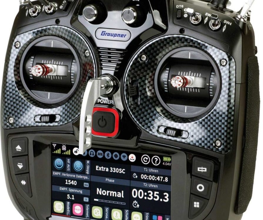 "GRAUPNER MZ-16 HOTT 16-KANAL Einzelsender 2.4Ghz Fernsteuerung #S1047.77"