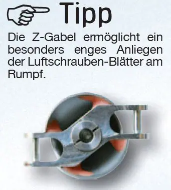 Aluspinner-Turbo Z Gabel - für Elektro-Antriebe - 30 x 8 x 5 Ø | # 1065289 – Bild 2