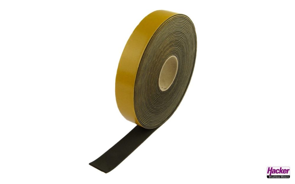 Antirutsch-Moosgummistreifen 30 x 2 mm - 10 Meter-Rolle | #A86098