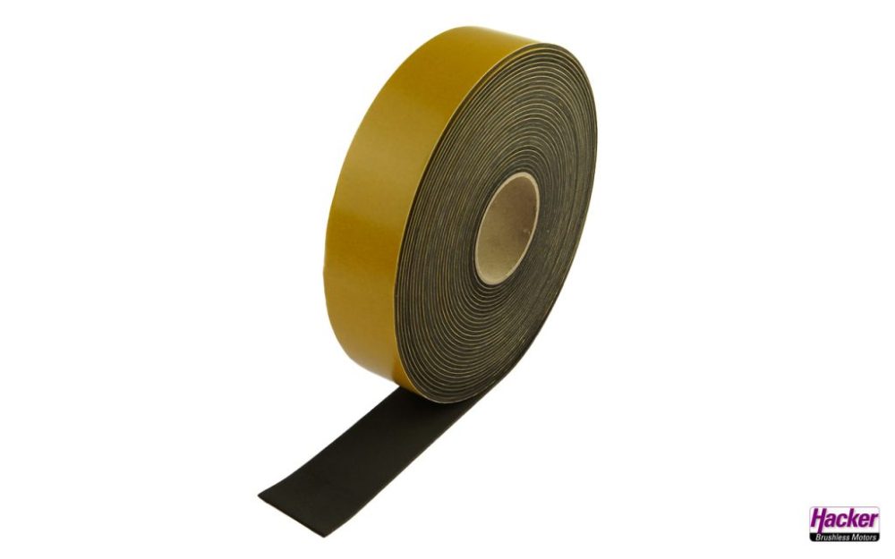 Antirutsch-Moosgummistreifen 38 x 2 mm - 10 Meter-Rolle | #A86097