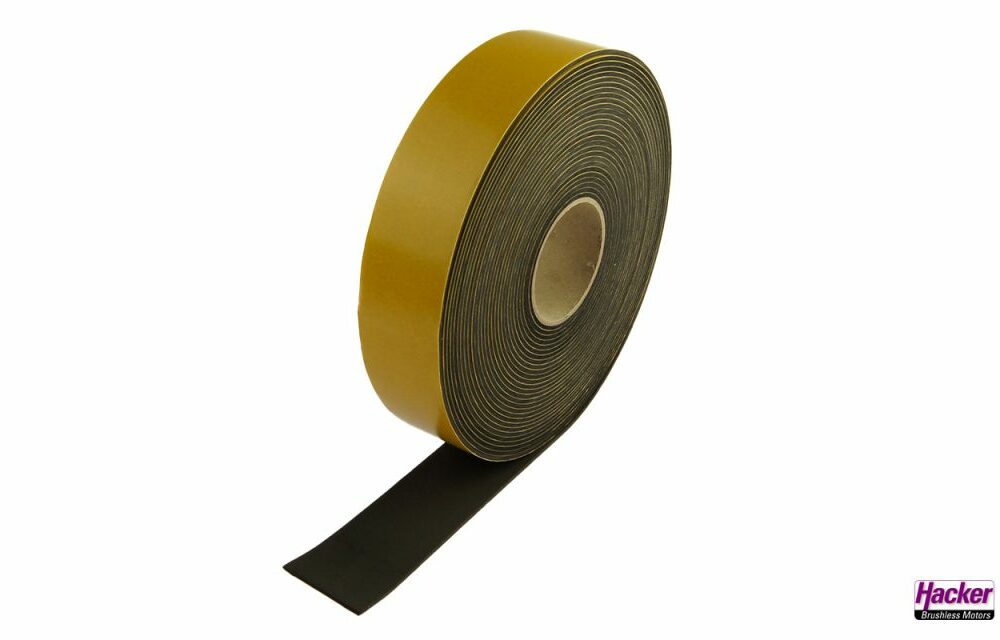 Antirutsch-Moosgummistreifen 38 x 2 mm – 10 Meter-Rolle | #A86097