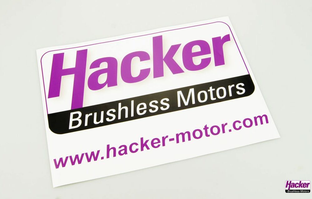 Aufkleber Hacker Motor DIN A3 | # 11008104