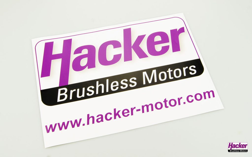 Aufkleber Hacker Motor DIN A3 | # 11008104