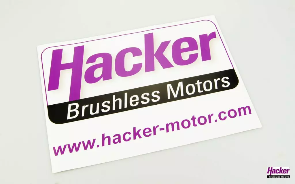 Aufkleber Hacker Motor DIN A3 | # 11008104