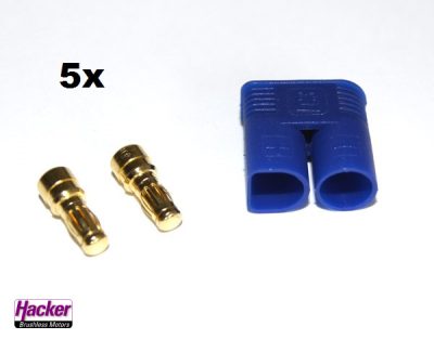 EC3-Goldstecker-Set 3,5mm (je 5 Sück) | # 23004105