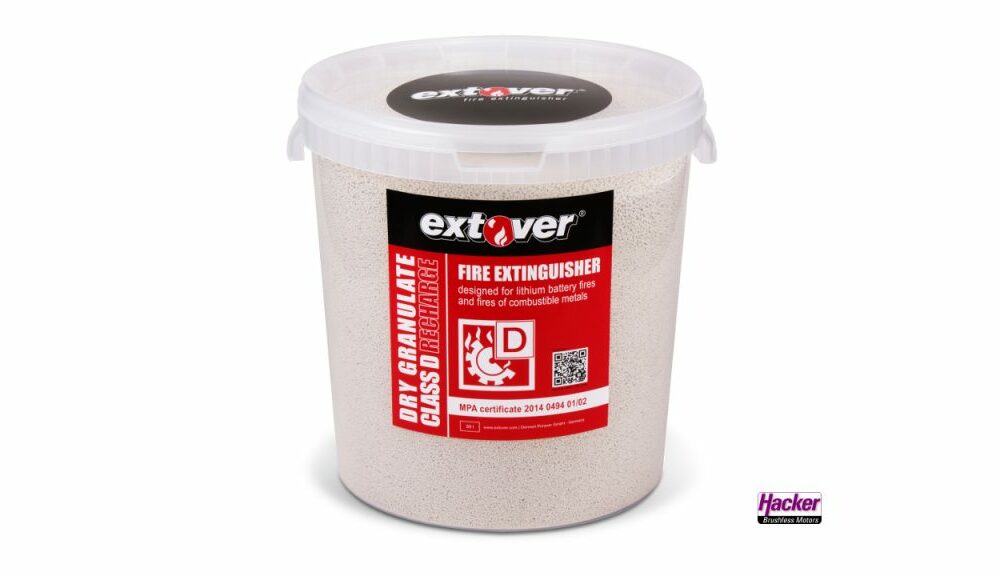 Extover – Feuerlöschgranulat – Kunststoffeimer – 33l | # 27022000