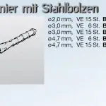 Robart Stiftscharnier mit Stahlbolzen Ø 3 mm 6 Stück | # 1045113