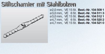 Robart Stiftscharnier mit Stahlbolzen Ø 4,7 mm 15 Stück | # 1045210