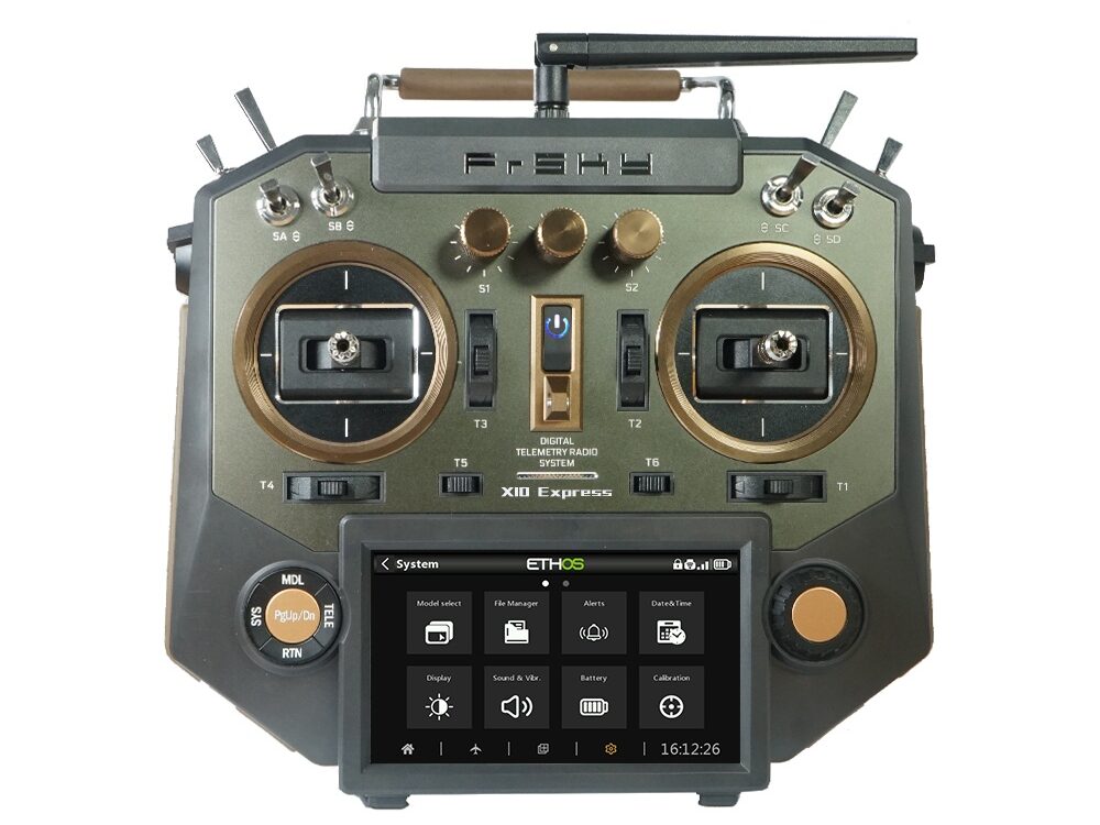 FrSKY HORUS X10 Express EU/LBT FrSky Sender Amber 2,4Ghz ETHOS, SD-Karte, Akku, EVA-Bag | #  2206.232