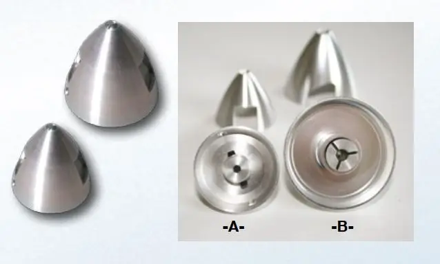 Alu-Präzisions-Spinner für starre Luftschrauben | Ø 30 mm | Länge 30 mm | Motorwelle Ø 2.30 mm | 13 g | # 1065602