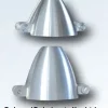 Aluspinner-Turbo long Ø 45 mm, Länge 38 mm Blattwurzelbr. 8 mm, f. Motorwelle Ø 6 mm, 25 g | # 1065467